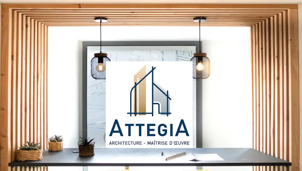 Attegia - l'agence du maître d'oeuvre et son logo